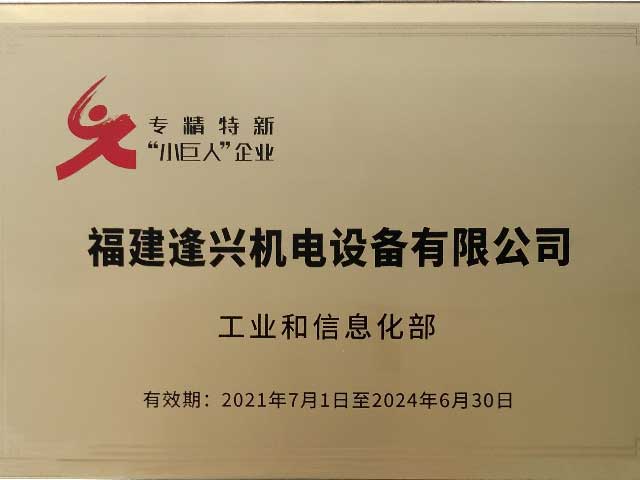 國家專(zhuān)精特新小巨人企業(yè)